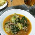 万里愛's cooksnap of when they made チンゲンサイとひき肉のピリ辛炒め.