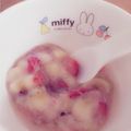 うさぎ＊。°'s cooksnap of when they made 離乳食中期 イチゴとバナナのとろとろ.