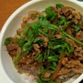 ちぃーまゆ's cooksnap of when they made ☺簡単♪味噌味のすき焼き☆みそすき丼☺.