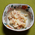 あすんた's cooksnap of when they made たくあんマヨおかか和え.
