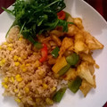 Tondini's cooksnap of when they made カリフラワーのインド式中華風炒め.