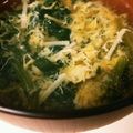 tomupooh's cooksnap of when they made 給食で大人気☆ふわふわ卵スープ.