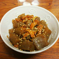 jinbe's cooksnap of when they made こんにゃくと揚げの炒めたん＊時短＊煮物.