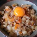 よしみ１７'s cooksnap of when they made 大根と挽肉のシャキトロー♪どんぶり.