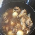 ひまわりくっく's cooksnap of when they made 染み染み♡手羽元、茹で卵、ごぼうの甘辛煮.