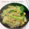 GoGo島みかん's cooksnap of when they made 白菜があればこれ！？白菜と油あげ炒め.