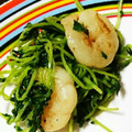 ＊9214＊'s cooksnap of when they made 簡単♪エビと豆苗の塩炒め.