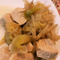 きょろ222's cooksnap of when they made 簡単！白菜ともやし 鶏むね肉のめんつゆ煮.