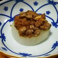 かおりんごぬ's cooksnap of when they made ふろふき大根 濃厚鶏みそ乗せ.