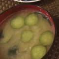 tomoyo0722's cooksnap of when they made ♡母の味覚え書き♡きゅうりの味噌汁.