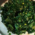○りんごママ○'s cooksnap of when they made 春菊のゴマ和え柚子風味.