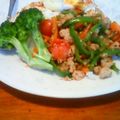 かめみママ's cooksnap of when they made 鶏ひき肉と野菜のタイ風バジル炒め.