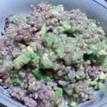 hinky's cooksnap of when they made 雑穀：アボカド納豆・たまご丼風.