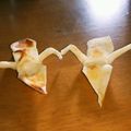 はぎみや's cooksnap of when they made お茶のもてなし菓子✿鶴の砂糖せんべい.