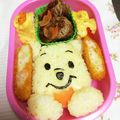 お母さんだいすき's cooksnap of when they made ♪キャラ弁♪プーさん♪.