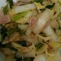 unauna72's cooksnap of when they made 白菜と小松菜のベーコン炒め.