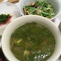 リラシャン's cooksnap of when they made 水菜と油揚げの味噌汁.