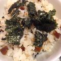 とろけい's cooksnap of when they made １人分♪奈良漬粉チーズ焼きのり混ぜご飯.