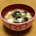 ぽめchan's cooksnap of when they made 豆腐と海苔のみそ汁.
