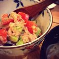 ＊＊tomomo＊＊'s cooksnap of when they made アボカドとトマトのカフェ丼.