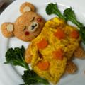 ねこちゃん’ｓ's cooksnap of when they made リラックマオムライス　かわいいデコめし.