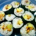 ☆あどchan☆'s cooksnap of when they made 納豆とたくあんの海苔巻.