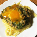 ma～a's cooksnap of when they made 納豆とめかぶの和風冷製パスタ.