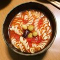＊Ahiruu＊'s cooksnap of when they made 簡単！トマト＆豆の食べるスープ♪.