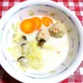 riramuhffy's cooksnap of when they made 肉団子と春キャベツ☆ミルクスープ.