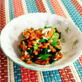 SP♪'s cooksnap of when they made 納豆＋ほうれん草＋しらす＋柚子胡椒.