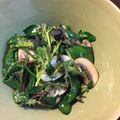 tomomani's cooksnap of when they made ほうれん草とマッシュルームのサラダ.