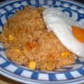 Jock's cooksnap of when they made フライパンでカレーピラフ.