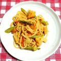riramuhffy's cooksnap of when they made お鍋1つ簡単♡トマトパスタ.