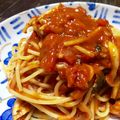 クックJ9W9U3☆'s cooksnap of when they made ■えのきのアンチョビトマトソースパスタ■.
