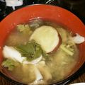 かーしゃ's cooksnap of when they made 菜の花とさつま芋の味噌汁.