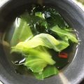 テヨン1's cooksnap of when they made キャベツとワカメのコンソメスープ.