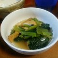 ダビデンコ's cooksnap of when they made 朝食【副菜】小松菜と揚げの煮浸し.