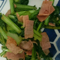 unauna72's cooksnap of when they made 小松菜とベーコンの和風炒め.
