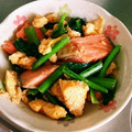 ツインズ♀ママ's cooksnap of when they made 簡単♡時短♡鮭と小松菜の卵炒め.