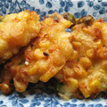 くりばり's cooksnap of when they made 枝豆とトウモロコシのかき揚げ.
