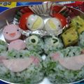 リスのしっぽ's cooksnap of when they made キャラ弁★かえるのお弁当.