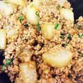ろーるおじさん's cooksnap of when they made 大根と豚ひき肉のトロ～リあんかけ丼♡.