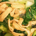 yuipuku's cooksnap of when they made 残り物アレンジ 青梗菜と油揚げのおひたし.