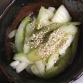 かお1200's cooksnap of when they made しゃきしゃきセロリナムル　셀러리 나물.
