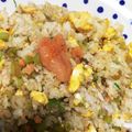 みこふ◉'s cooksnap of when they made 大根葉の焼き飯☆めんたいこ添え.