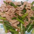 たく・ゆうママ's cooksnap of when they made 豚肉とニンニクの芽炒め.