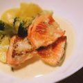 Sac’HiNa's cooksnap of when they made ■鮭とブロッコリーのクリーム煮■.