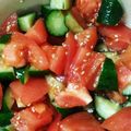 naorose's cooksnap of when they made ★トマトとキュウリの中華風サラダ.
