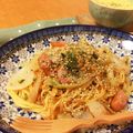 しーコ's cooksnap of when they made ザ・手抜き！お鍋１つで鮭フレークのパスタ.