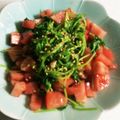 aqua33's cooksnap of when they made 茹で豆苗とトマトのサラダ.